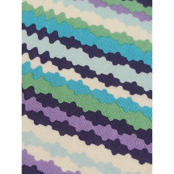 TORY BURCH 100% silk striped casual dress women's small - Picture 8 of 9